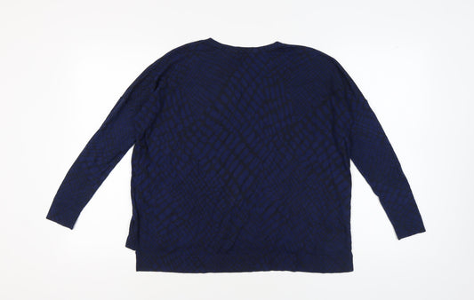 Womens UK Size 8 Whistles Blue Pullover Jumper