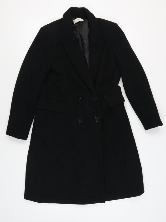 Womens UK Size M MNG Black Overcoat