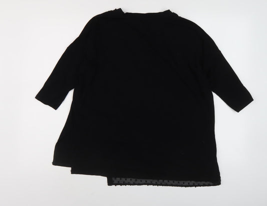 Womens UK Size 10 Phase Eight Black Basic Blouse