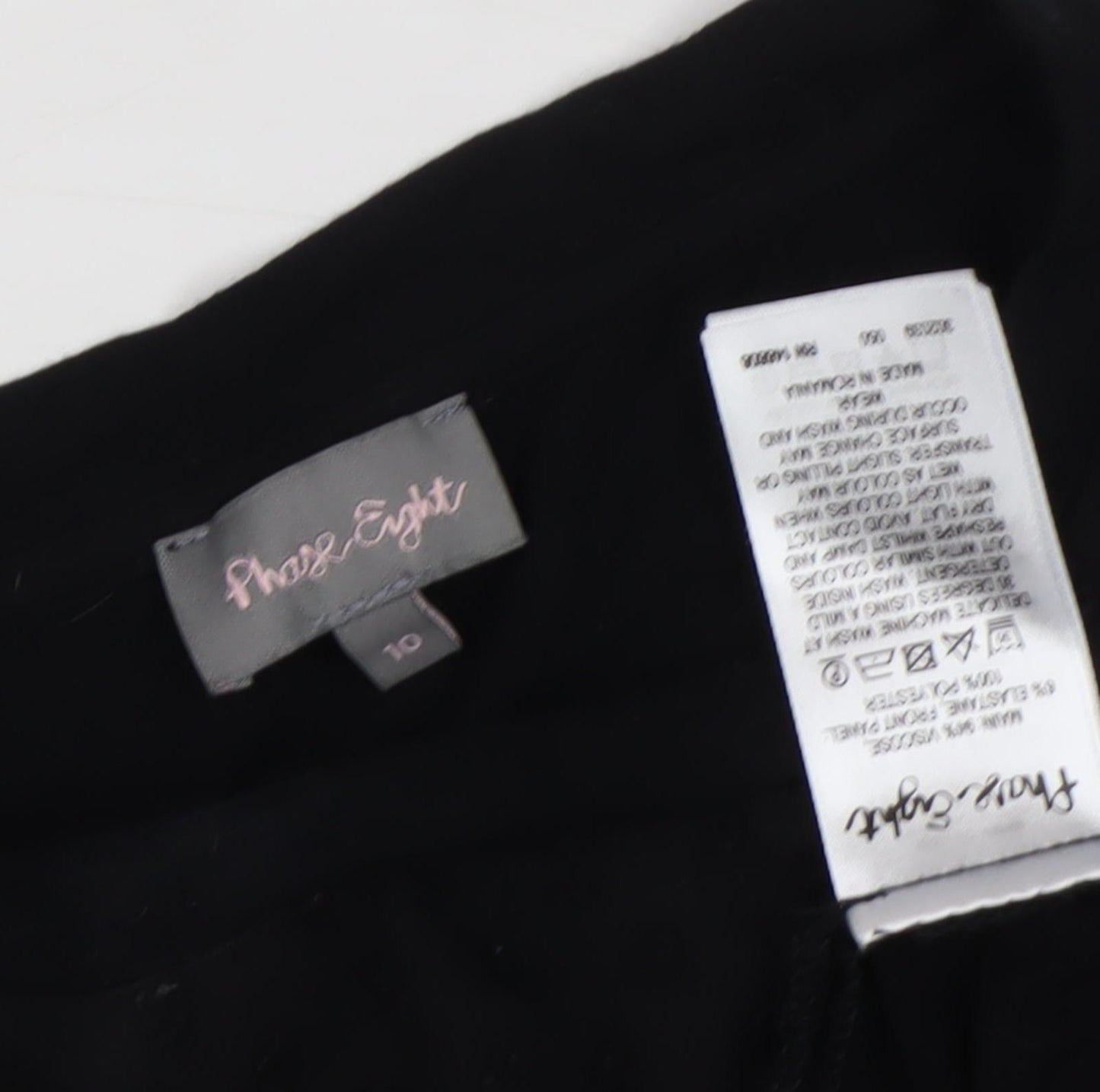 Womens UK Size 10 Phase Eight Black Basic Blouse