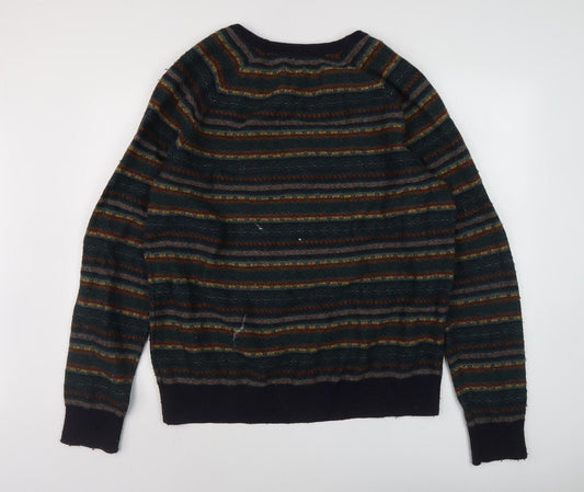 GAP Men's XL Multicoloured Striped Pullover Jumper