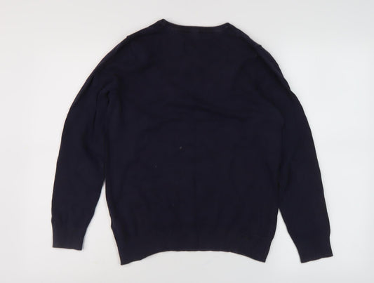 Maine Women's Black Embroidered Pullover Jumper, Size 12