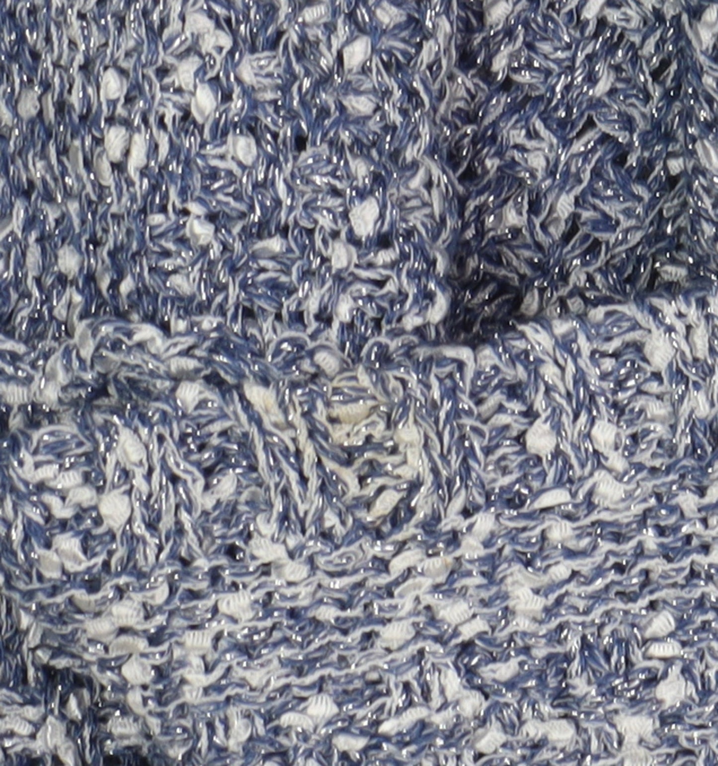 Chianti Women's Blue Open-Knit Cardigan L