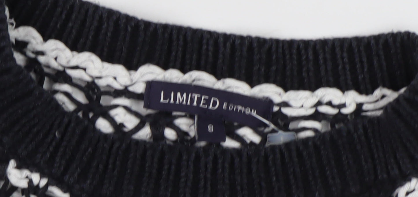 Limited Edition Women's S Black Knit Pullover Jumper