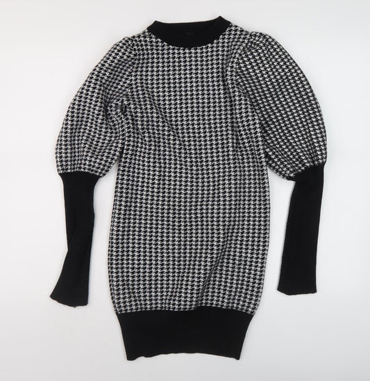 Womens UK Size L QED London Black Pullover Jumper