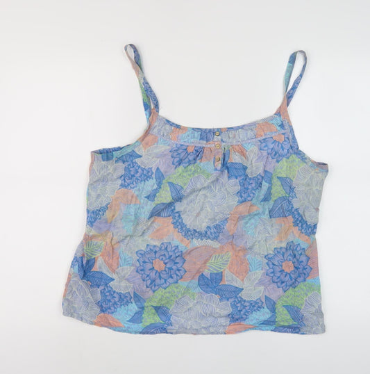 Womens UK Size 4 Mantaray Multicoloured Camisole Tank