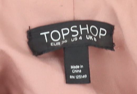 Womens UK Size 6 Topshop Pink Basic Jacket