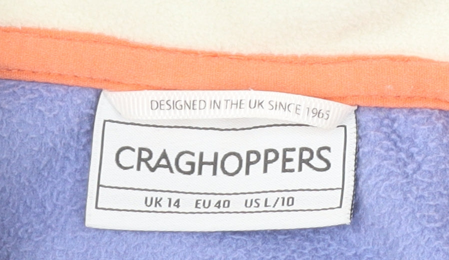 Craghoppers Women's Blue Pullover 14 Fleece Sweatshirt