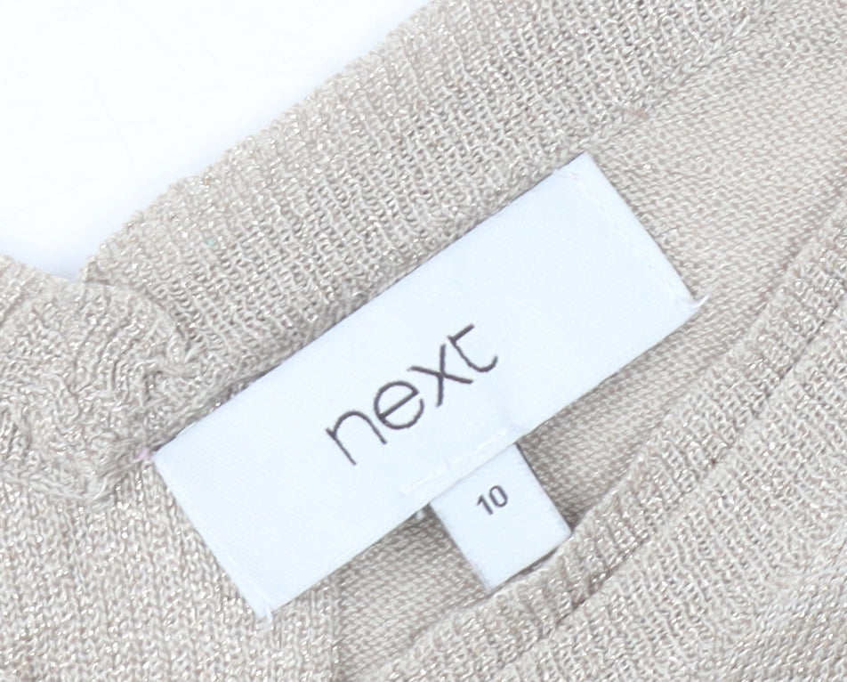 Womens UK Size 10 NEXT Beige Jumper