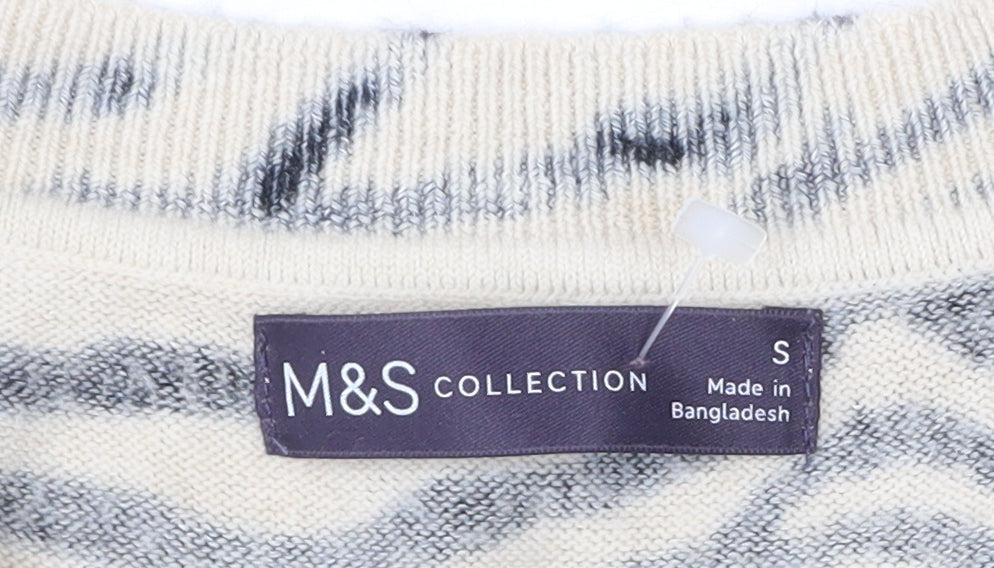 Womens UK Size S Marks and Spencer Black Pullover Jumper