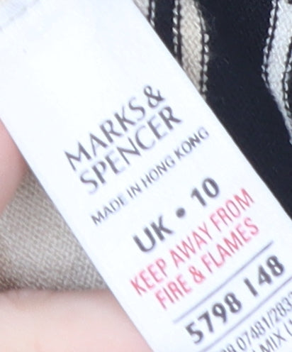 Womens UK Size 10 Marks and Spencer Beige Pullover Jumper