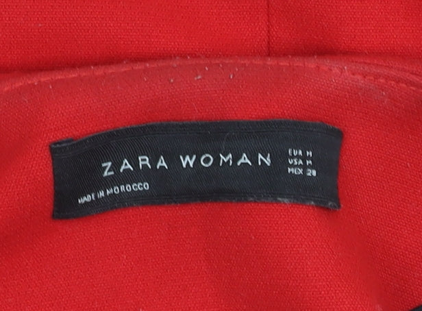 Womens UK Size 12 Zara Woman Red Basic Jacket
