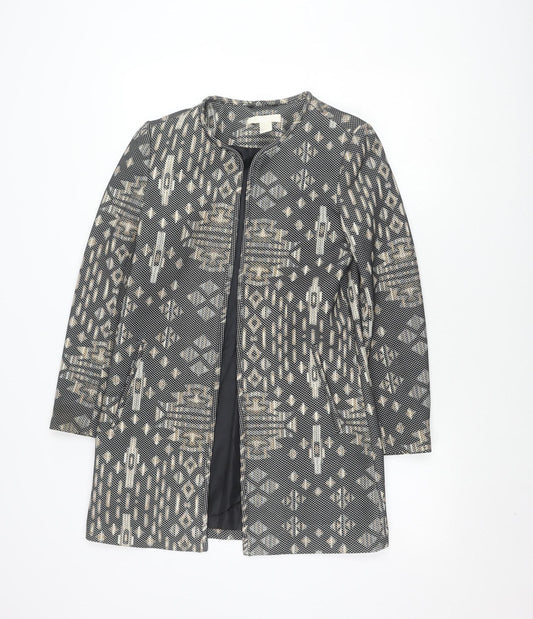 Womens UK Size 6 H&M Black Basic Jacket
