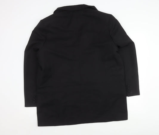 ASOS Design Women's Black Blazer UK 18 Double-Breasted
