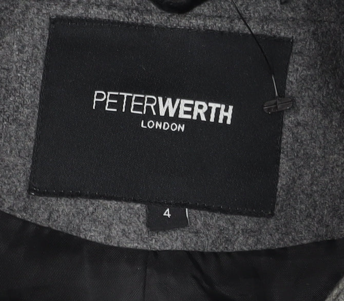 Mens UK Size 4 Peter Werth Grey Pea Coat