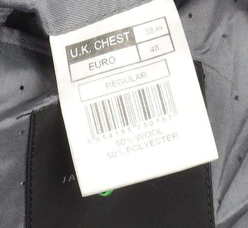 Mens UK Size 38 Jasper Conran Regular Grey Suit Jacket