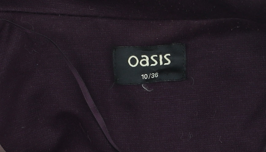Oasis Women's Purple Blazer, Size 10, Lined, Regular Fit