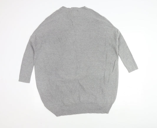 Disney Women’s Grey Mickey Pullover Jumper L