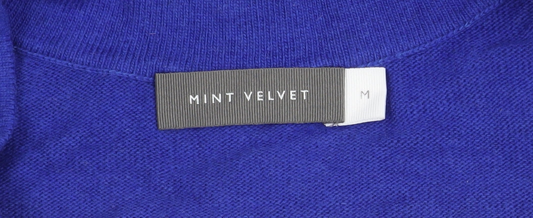Womens UK Size M Mint Velvet Blue Pullover Jumper