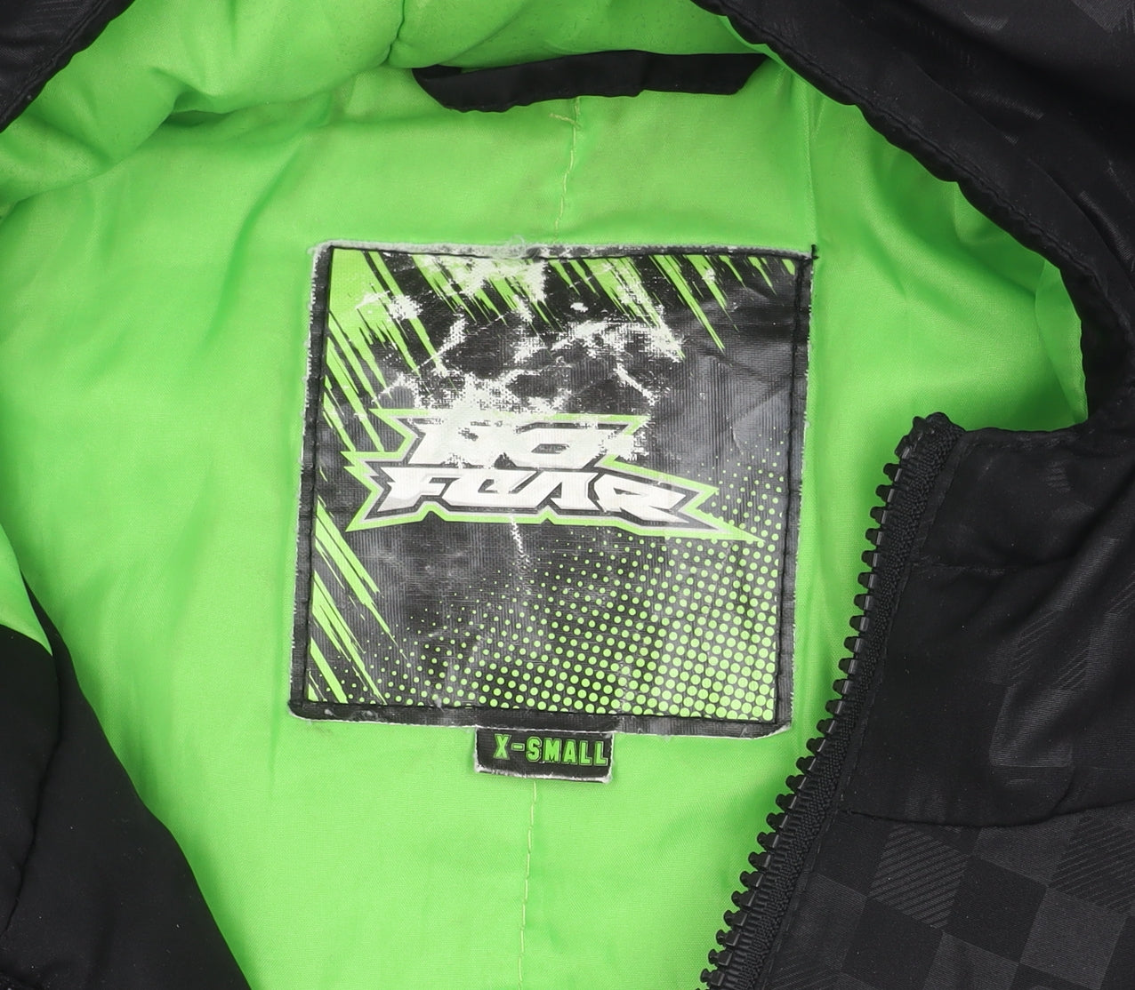 Unisex Adults UK Size XS Hot Fuz Black Puffer Jacket