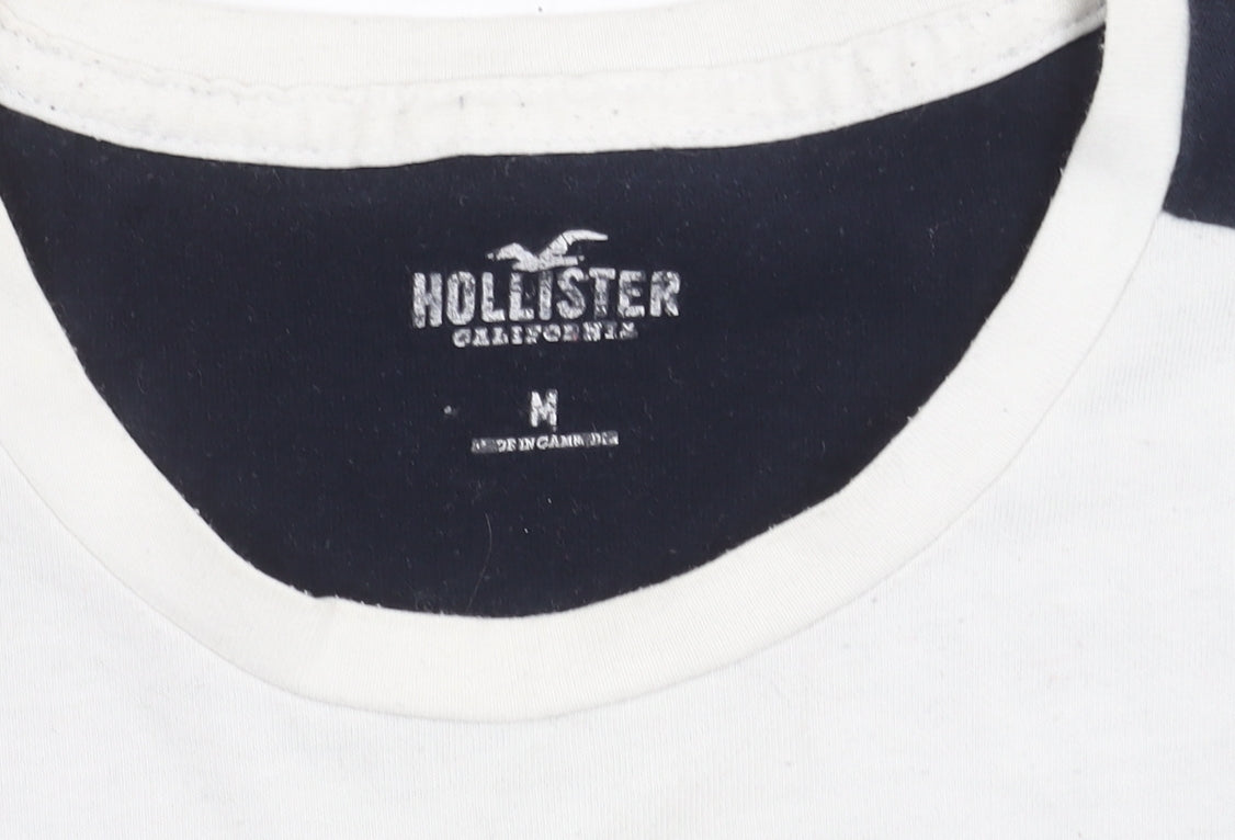 Mens UK Size M Hollister White T-Shirt