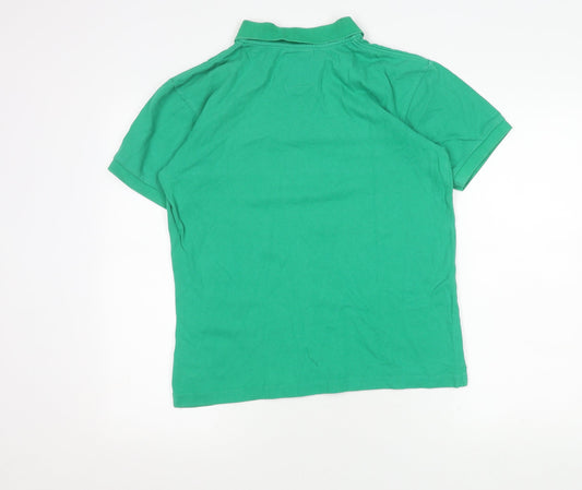 Springfield Men's Green Polo Shirt Size M