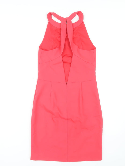 Zara Women’s Pink Bodycon Dress, Size S, Halter, Party Wear