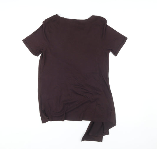 Coast Women's Brown Basic Boat Neck Top Size 12