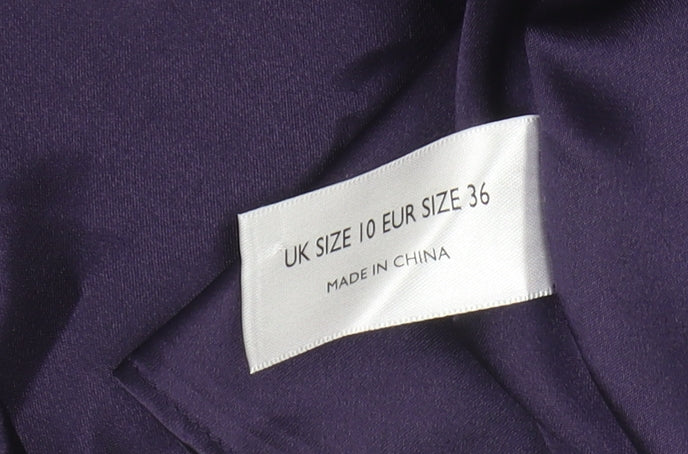 Definitions Women's Purple Wrap Dress Size 10