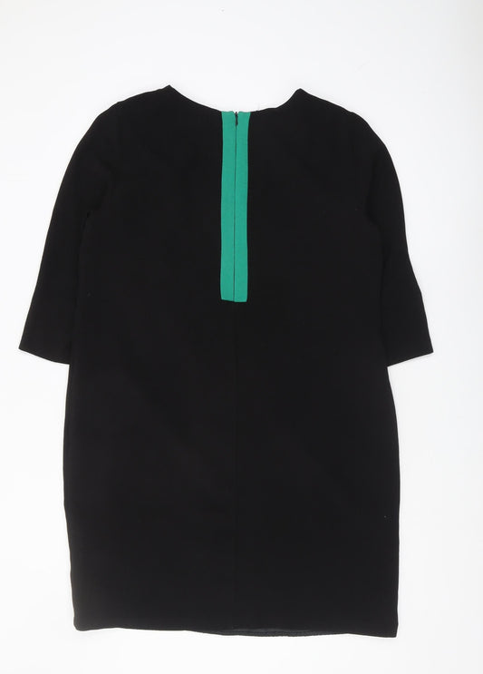 Debenhams Women's Black Size 16 Colourblock Shift Dress