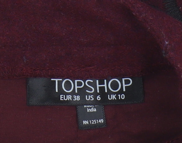 Womens UK Size 10 Topshop Straight & Pencil Skirt