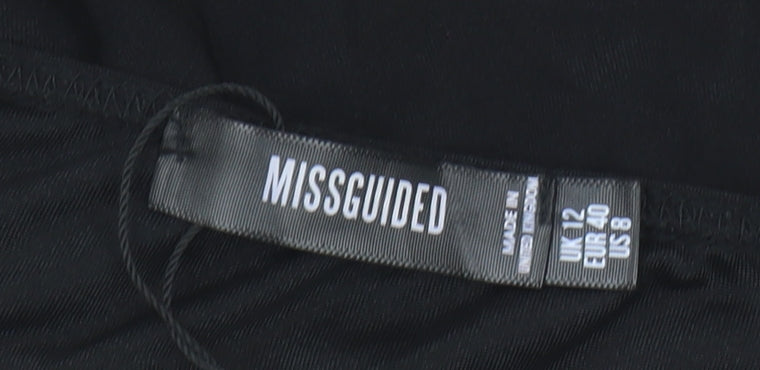 Missguided Women's Black Bodysuit Size 12