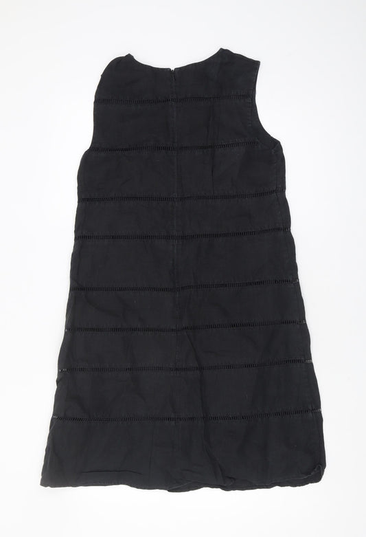 Hobbs Women's Black Sleeveless Textured Dress Size 10