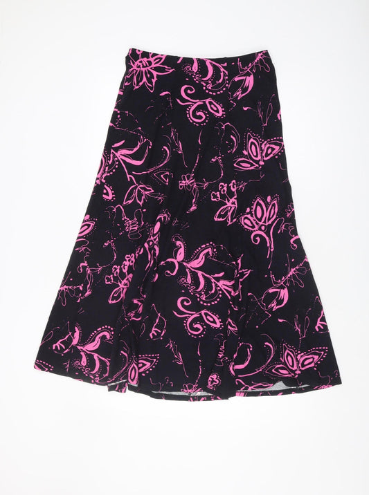 Womens UK Size 10 Viyella Flare Jersey Skirt