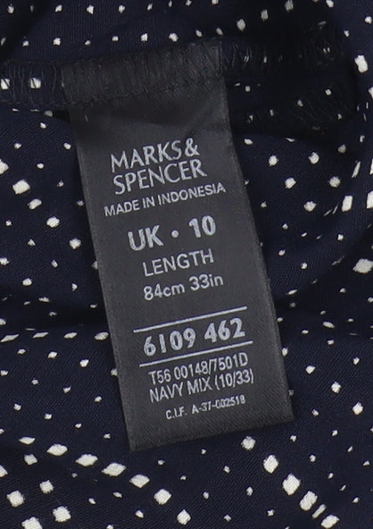 Marks and Spencer Women's Black Polka Dot Shift Dress