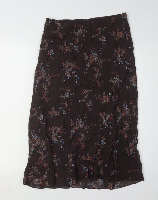 Marks and Spencer Women's Black Floral Midi Skirt