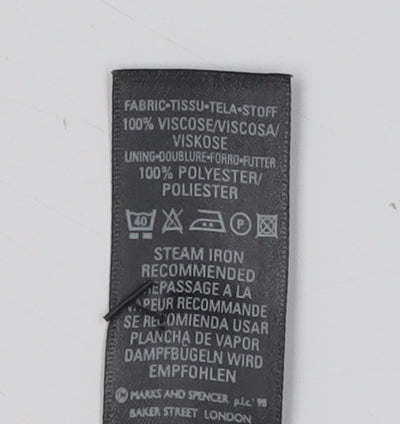 Marks and Spencer Women's Black Floral Midi Skirt