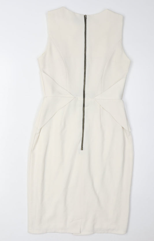 ASOS Women’s Ivory Sheath Dress Size 10