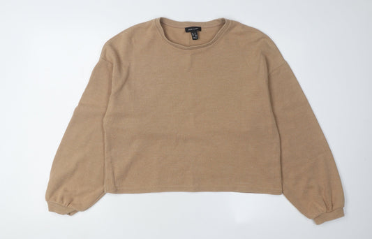 Womens UK Size S New Look Beige Pullover Jumper