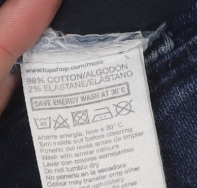 Topshop Women's Blue Skinny Jeans Size 10