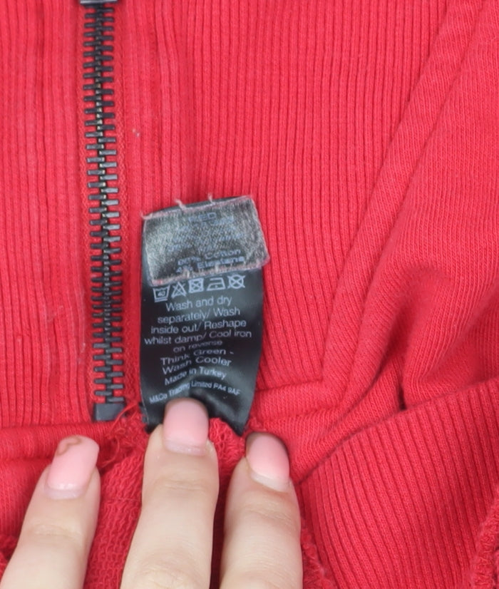 M&Co Women’s Red Pullover Sweatshirt Size 14