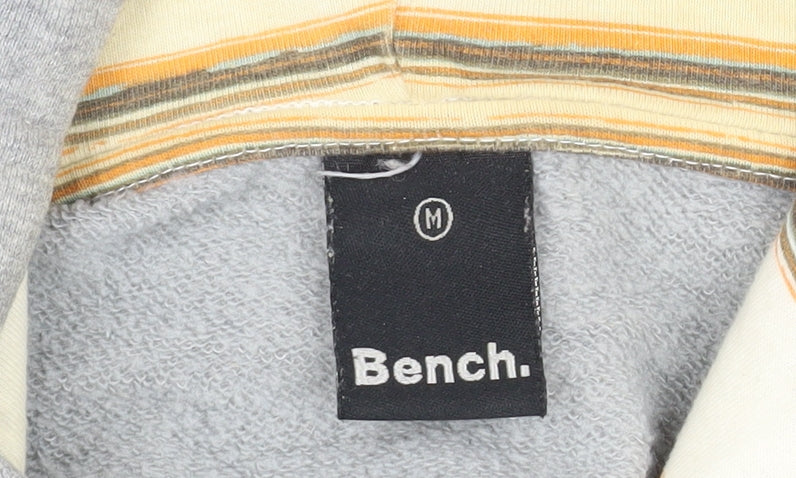Mens UK Size M Bench Grey Pullover Hoodie