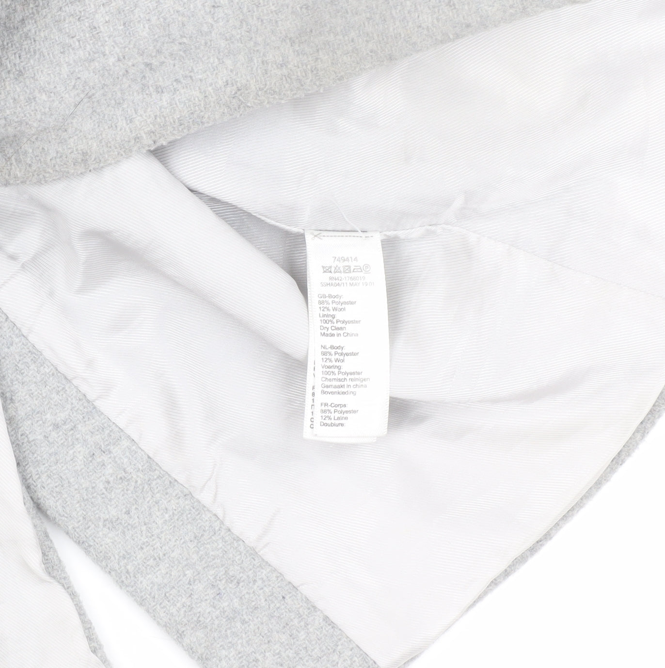 Womens UK Size 16 Monsoon Grey Overcoat