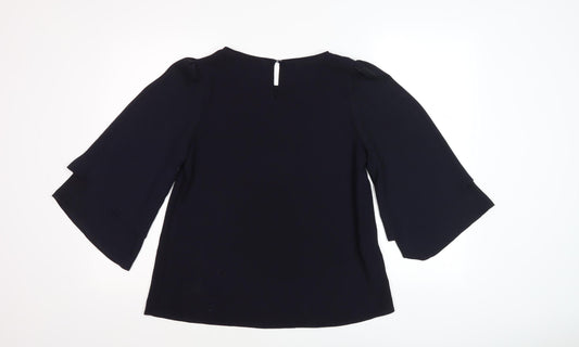 Womens UK Size XS Comptoir des Cotonniers Black Blouse