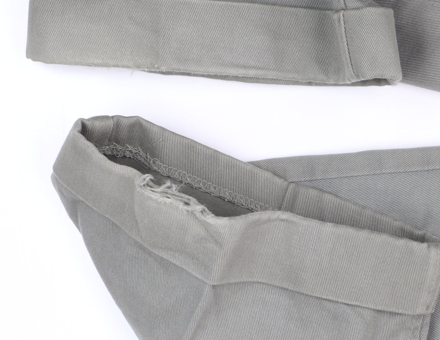 Mens UK Size 36 Cotton Traders Classic Fit Chino Grey Trousers