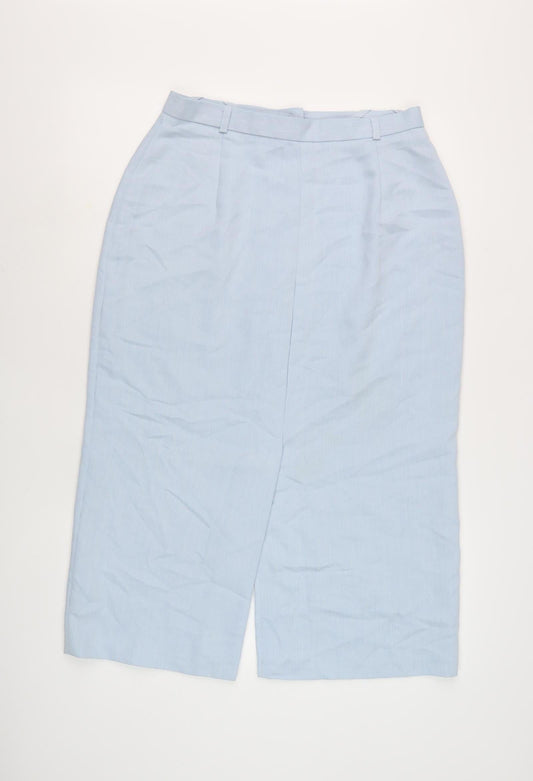 Jacques Vert Women's Blue Pencil Skirt, Size 14