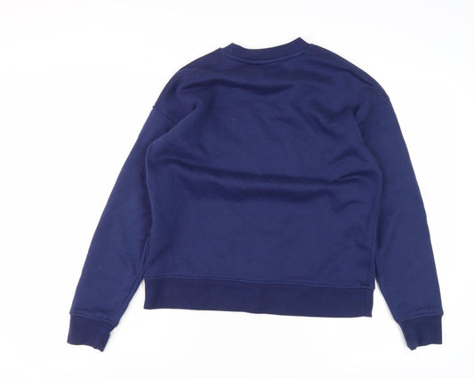 Womens UK Size 2XS Disney Blue Pullover Sweatshirt