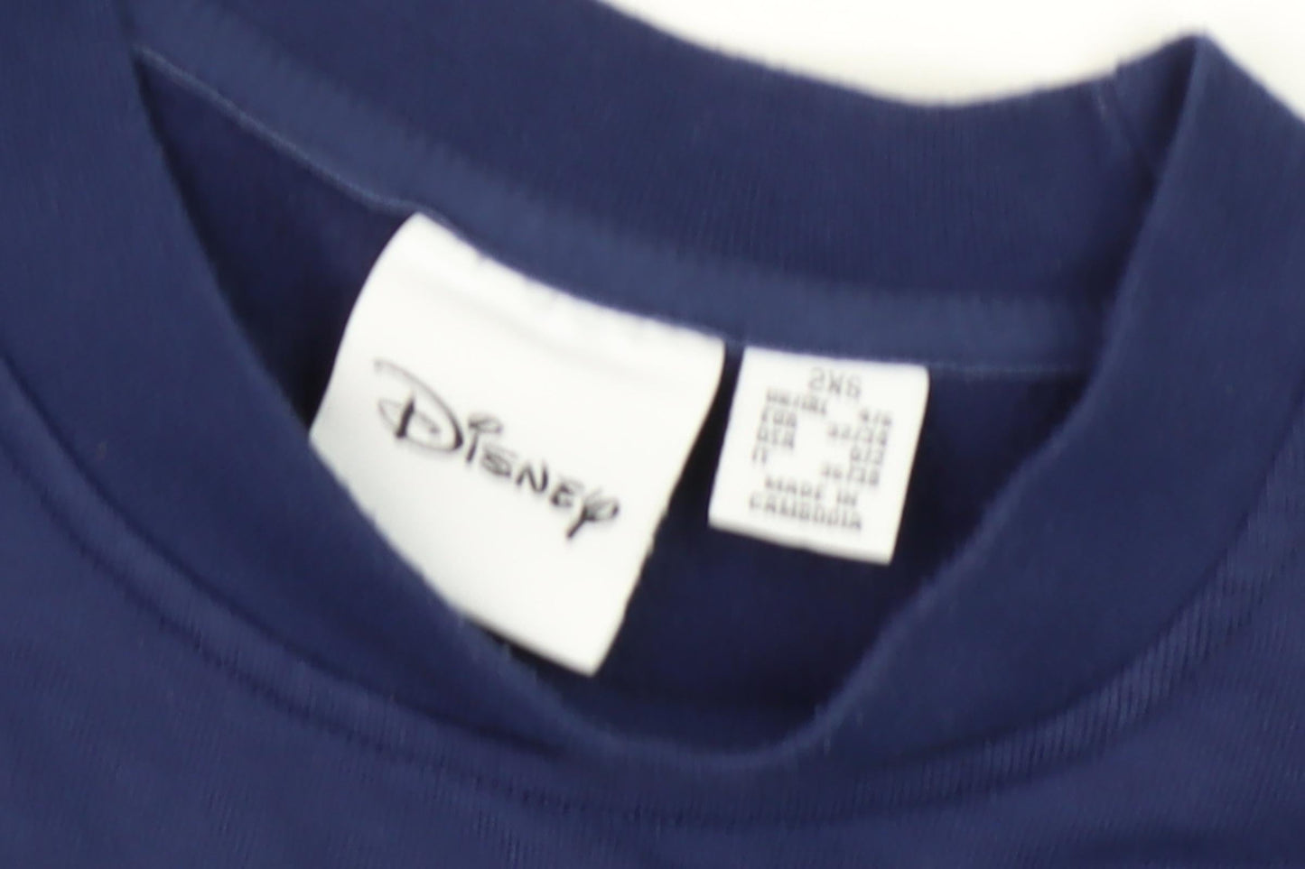 Womens UK Size 2XS Disney Blue Pullover Sweatshirt