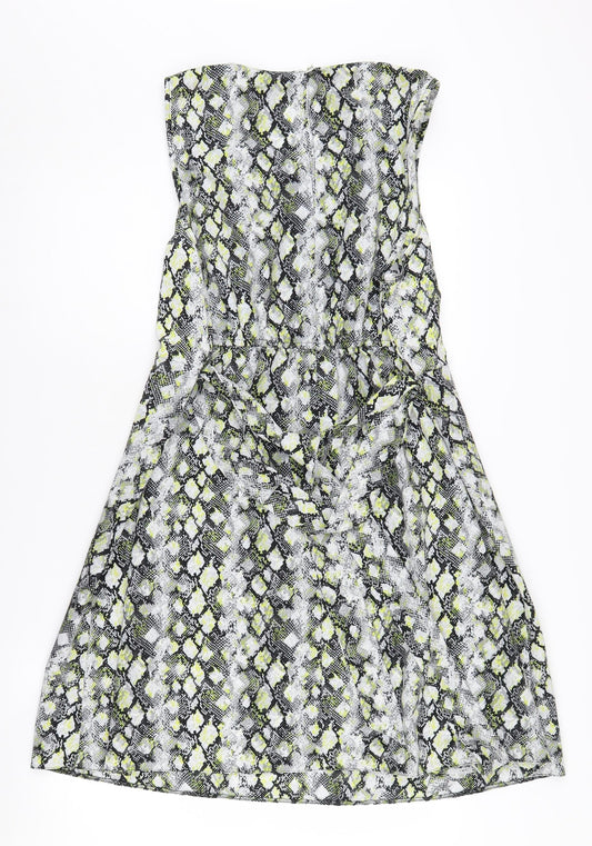 Dorothy Perkins Petite Animal Print Dress - Multicoloured - Size 18