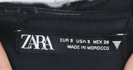 Womens UK Size S Zara Black Camisole Blouse